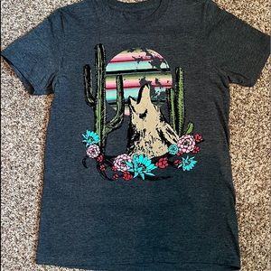 Crazy Train western graphic tee unisex small womens top